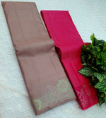 Load image into Gallery viewer, Classic Cocoa Brown Elegance Kanchipuram Handloom Silk Saree SS25505
