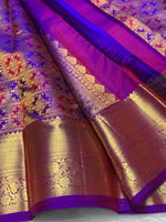 Load image into Gallery viewer, Classic Vadamalli 2gm Zari Brocade Bridal Elegance Kanchipuram Handloom Silk Saree SS27037
