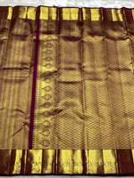 Load image into Gallery viewer, Classic Wine Pink 2gm Zari Bridal Elegance Kanchipuram Handloom Silk Saree SS25270
