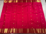 Load image into Gallery viewer, Classic Reddish Pink 1gm Gold Zari Elegance Kanchipuram Handloom Silk Saree SS28185
