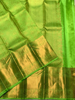 Load image into Gallery viewer, Classic Lime Green 2gm Zari Bridal Elegance Kanchipuram Handloom Silk Saree SS27881
