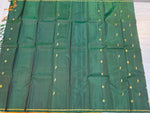 Load image into Gallery viewer, Classic Green &amp; Mustard 2gm Zari Kanchipuram Handloom Silk Saree SS26568
