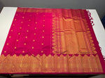 Load image into Gallery viewer, Classic Dark Pink Bridal Elegance Kanchipuram Handloom Silk Saree SS24503
