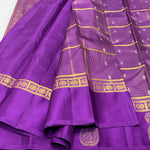 Load image into Gallery viewer, Classic Eminence Violet 1gm Zari Elegance Kanchipuram Handloom Silk Saree SS24184
