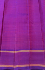 Load image into Gallery viewer, Classic Mustard Yellow &amp; Purple 2gm Zari Kanchipuram Handloom Silk Saree SS26017

