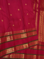 Load image into Gallery viewer, Classic Ruby Pink 2gm Zari Elegance Kanchipuram Handloom Silk Saree SS28289
