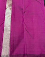 Load image into Gallery viewer, Classic Charcoal Black Silver Multi Color Rising Border 2gm Zari Kanchipuram Handloom Silk Saree SS25578
