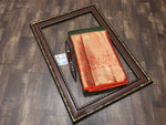 Load image into Gallery viewer, Classic Dark Green &amp; Orange Bridal Elegance Kanchipuram Handloom Silk Saree SS26695
