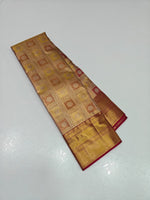 Load image into Gallery viewer, Classic Gold 2gm Zari Bridal Elegance Kanchipuram Handloom Silk Saree SS27043
