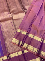 Load image into Gallery viewer, Classic Lavender &amp; Mauve 2gm Zari Bridal Elegance Kanchipuram Handloom Silk Saree SS27505
