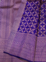 Load image into Gallery viewer, Classic Robin Blue 2gm Zari Brocade Bridal Elegance Kanchipuram Handloom Silk Saree SS27647
