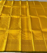 Load image into Gallery viewer, Classic Sunny Yellow 2gm Zari Bridal Elegance Kanchipuram Handloom Silk Saree SS24600
