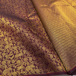 Load image into Gallery viewer, Classic Maroon Red Elegance Kanchipuram Handloom Silk Saree SS23591
