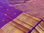 Load image into Gallery viewer, Classic Vadamalli Purple 2gm Zari Bridal Elegance Kanchipuram Handloom Silk Saree SS24810
