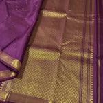 Load image into Gallery viewer, Classic Berry Purple Bridal Elegance Kanchipuram Handloom Silk Saree SS28204
