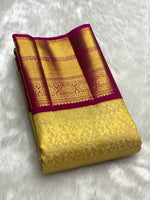 Load image into Gallery viewer, Classic Yellow &amp; Pink 2gm Zari Bridal Elegance Kanchipuram Handloom Silk Saree SS25272
