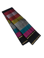 Load image into Gallery viewer, Classic Multi Color Charcoal Black 2gm Zari Elegance Kanchipuram Handloom Silk Saree SS27973
