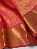 Load image into Gallery viewer, Classic Scarlet Red 2gm Zari Elegance Kanchipuram Handloom Silk Saree SS24464
