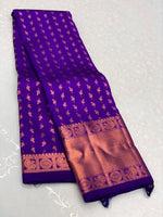 Load image into Gallery viewer, Classic Vadamalli 2gm Copper Zari Kanchipuram Handloom Silk Saree SS26231
