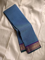 Load image into Gallery viewer, Classic Airforce Blue &amp; Fuchsia Pink Elegance Kanchipuram Handloom Silk Saree SS25401
