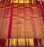 Load image into Gallery viewer, Classic Ruby Pink 2gm Zari Bridal Elegance Kanchipuram Handloom Silk Saree SS24789
