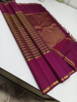 Load image into Gallery viewer, Classic Mustard &amp; Pink 2gm Zari Vintage Elegance Kanchipuram Handloom Silk Saree SS25263
