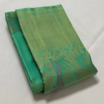 Load image into Gallery viewer, Classic Sea Green &amp; Plum 2gm Zari Elegance Kanchipuram Handloom Silk Saree SS28206
