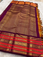 Load image into Gallery viewer, Classic Mango Yellow &amp; Vadamalli Elegance Kanchipuram Handloom Silk Saree SS26957

