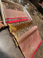 Load image into Gallery viewer, Classic Olive Green Meenakari Bridal Elegance Kanchipuram Handloom Silk Saree SS27613
