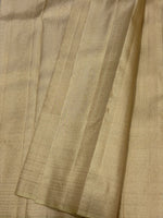 Load image into Gallery viewer, Classic Beige 2gm Zari Brocade Bridal Elegance Kanchipuram Handloom Silk Saree SS27650
