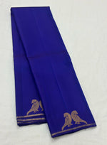 Load image into Gallery viewer, Classic Royal Blue 2gm Zari Elegance Kanchipuram Handloom Silk Saree SS24808
