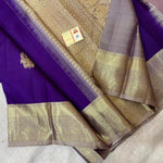 Load image into Gallery viewer, Classic Deep Violet  Kanchipuram Handloom Silk Saree SS26392
