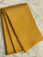 Load image into Gallery viewer, Classic Shimmer Mustard 2gm Zari Brocade Bridal Elegance Kanchipuram Handloom Silk Saree SS27643
