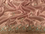 Load image into Gallery viewer, Classic Light Pink Elegance Tissue Organza Silk Saree SS25695
