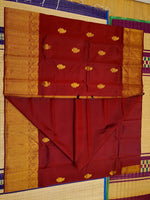 Load image into Gallery viewer, Classic Brick Red 2gm Zari Bridal Elegance Kanchipuram Handloom Silk Saree SS25917
