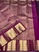 Load image into Gallery viewer, Classic Wine Red 2gm Zari Bridal Elegance Kanchipuram Handloom Silk Saree SS27178
