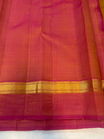Load image into Gallery viewer, Classic Mustard &amp; Rose 2gm Zari Elegance Kanchipuram Handloom Silk Saree SS27357

