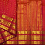 Load image into Gallery viewer, Classic Dark Orange Elegance Kanchipuram Handloom Silk Saree SS28577
