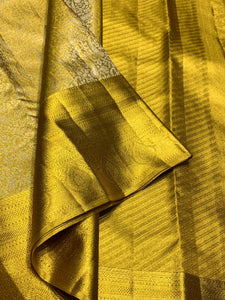 Classic Gold 2gm Zari Bridal Elegance Kanchipuram Handloom Silk Saree SS24820