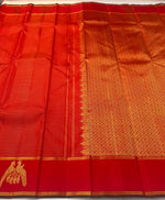 Load image into Gallery viewer, Classic Scarlet Red 2gm Zari Elegance Kanchipuram Handloom Silk Saree SS26979
