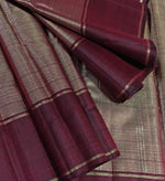 Load image into Gallery viewer, Classic Berry Plum &amp; Cocoa Brown 2gm Zari Bridal Elegance Kanchipuram Handloom Silk Saree SS27538

