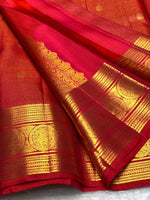 Load image into Gallery viewer, Classic Reddish Pink 2gm Zari Elegance Kanchipuram Handloom Silk Saree SS27500
