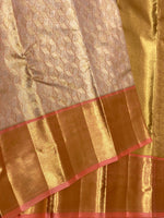 Load image into Gallery viewer, Pastel Brick Rose 2gm Zari Brocade Tissue Bridal Elegance Kanchipuram Handloom Silk Saree SS26665

