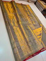 Load image into Gallery viewer, Classic Mauve Tint Bridal Elegance Tissue Kanchipuram Handloom Silk Saree SS27990
