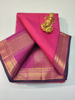 Load image into Gallery viewer, Classic Fiery Rose &amp; Fuchsia Elegance Kanchipuram Handloom Silk Saree SS23688
