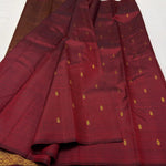 Load image into Gallery viewer, Classic Maroon Kanchipuram Handloom Silk Saree SS26864
