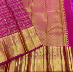 Load image into Gallery viewer, Classic Deep Magenta Pink 2gm Zari Elegance Kanchipuram Handloom Silk Saree SS27511
