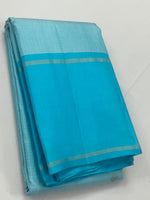 Load image into Gallery viewer, Classic Sky Blue Bliss 2gm Zari Elegance Kanchipuram Handloom Silk Saree SS27176
