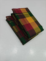 Load image into Gallery viewer, Classic Multicolored Checker 2gm Zari Elegance Kanchipuram Handloom Silk Saree SS28280
