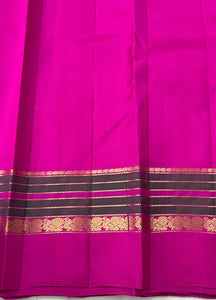 Classic Vadamalli Purple & Pink 2gm Zari Elegance Kanchipuram Handloom Silk Saree SS25347